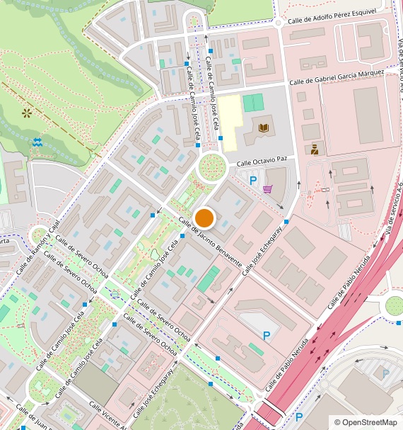Mapa de situación: C. Camilo José Cela 16, Las Rozas de Madrid