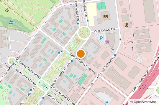 Mapa de situación: C. Camilo José Cela 16, Las Rozas de Madrid